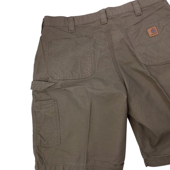 Carhartt Men's Carpenter Shorts NWOT Original Fit B147 LBR Work  38 x 10 Utility - Picture 3 of 5